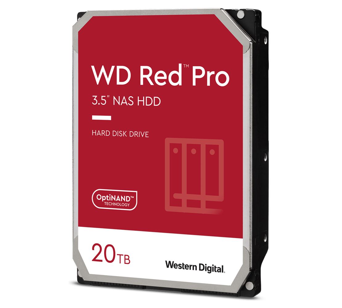 Western Digital WD Red Pro 20TB 3.5' NAS HDD SATA3 7200RPM 512MB Cache 24x7 300TBW ~24-bays NASware 3.0 CMR Tech 5yrs wty (LS) - WD202KFGX | WD201KFGX