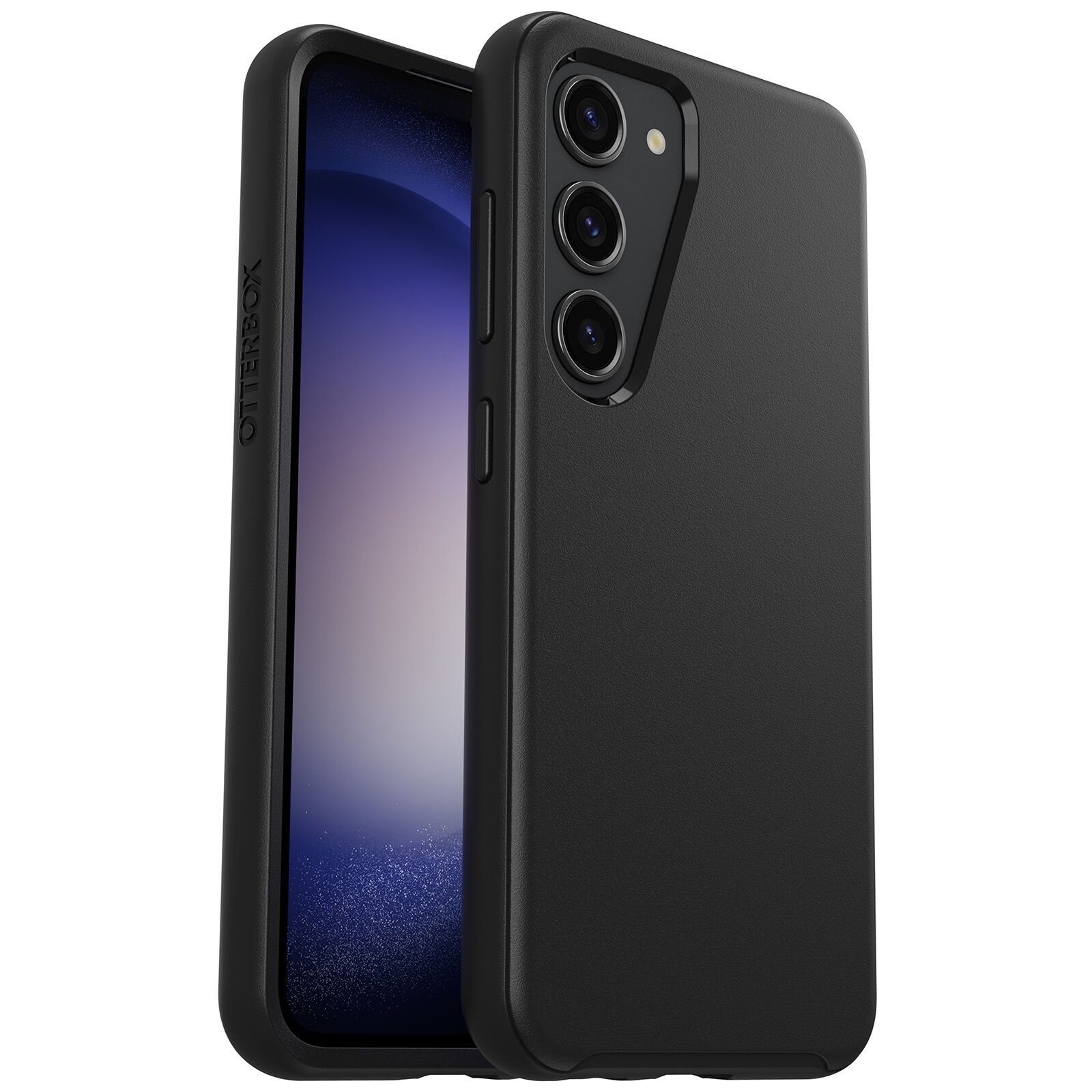 OtterBox Symmetry Samsung Galaxy S23 5G (6.1') Case Black - (77-91135), Antimicrobial, DROP+ 3X Military Standard, Raised Edges, 7 Years Warranty | 77-91135