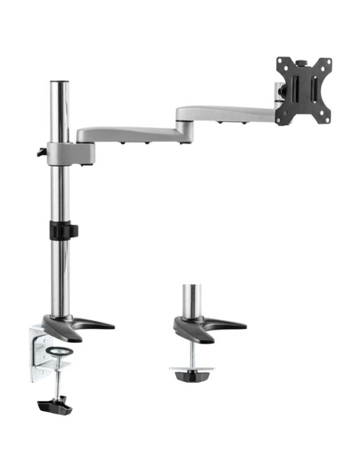 Astrotek Monitor Arm Desk Mount Height Adjustable Stand for Single LCD Display 23.8" 24" 27" 8kg 30° Tilt 180° Swivel 360° Pivot VESA 75x75 100x10 - Image 2