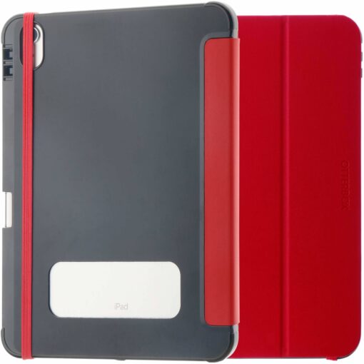 OtterBox React Folio Apple iPad (10.9") (10th Gen) Case Red - (77-92190), DROP+ Military Standard, Pencil Holder, Multi-Position Stand, Raised Edges - Image 2