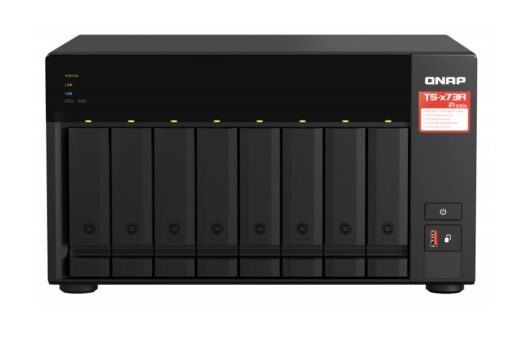 QNAP TS-873A-8G 8 Bay NAS AMD Ryzen™ Embedded V1500B 4-core/8-thread 2.2 GHz 8GB RAM 2xM.2 2280 PCIe 2x2.5GbE Hot-swappable WOL 3xUSB3.2 3YR WTY - Image 2