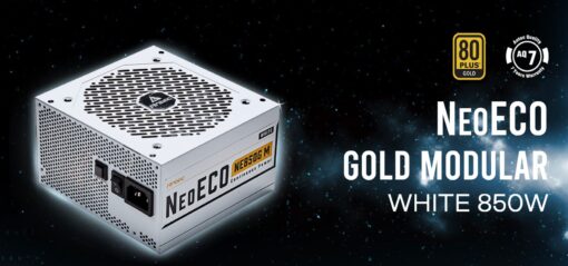 Antec NE 850w 80+ Gold, Fully-Modular, LLC DC, White 1x EPS 8PIN, 120mm Silent Fan, Japanese Caps, ATX Power Supply, PSU, 7 Years Warranty - Image 2