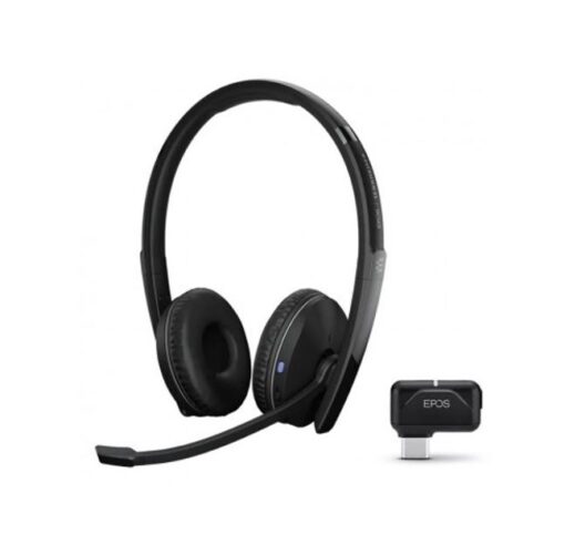 EPOS Adapt 261 Dual Bluetooth Headset, Works with Mobile / PC, Microsoft Teams and UC Certified, upto 27 Hour Talk Time, Folds Flat, 2Yr -Inc USB Apat - Image 2