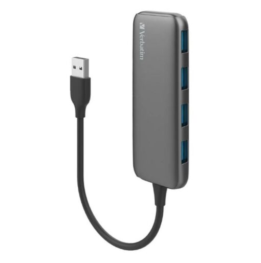 Verbatim USB A 3.0 Hub with 4x USB A 3.0 - Space Grey - Image 2