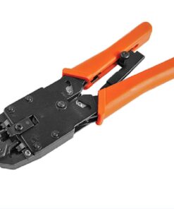 Astrotek 8 pins RJ-45 6 pins RJ-12 4 pins RJ-11 Crimper Cut Strip Crimping Tool Kit with Ratchet Orange Colour Hood RoHS ~CBC-RJ1245