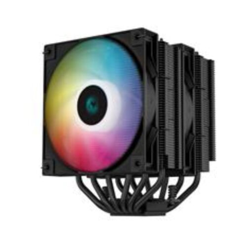 DeepCool AG620 Black ARGB Dual-Tower CPU Cooler, 2x 120mm Fan, 6 Copper Heat Pipes, Intel LGA2066/2011-v3/2011/1700/1200/1151/1150/1155 AMD AM5/AM4 - Image 3