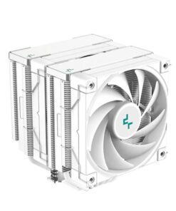 DeepCool AK620 White Performance Dual Tower CPU Cooler, 6 Copper Heat Pipes, 2x 120 FDB Fans,  260W Heat Dissipation LGA2066/2011-v3/1200/1511/1700