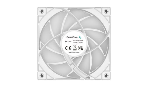 DeepCool FC120 White 3 in 1 (3-Pack)  Cooling Fan, 4-pin PWM, Hydro Bearing, 12V DC 0.13 A 1.56W, ARGB LED, Daisy-Chainable - Image 2
