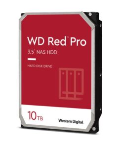 Western Digital WD Red Pro 10TB 3.5' NAS HDD SATA3 7200RPM 256MB Cache 24x7 300TBW ~24-bays NASware 3.0 CMR Tech 5yrs wty ~WD100EFBX