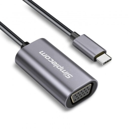 Simplecom DA104 USB-C to VGA Adapter Full HD 1080p - Image 2