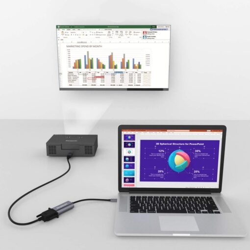Simplecom DA104 USB-C to VGA Adapter Full HD 1080p - Image 4