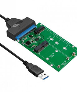 Simplecom SA221 USB 3.0 to mSATA + NGFF M.2 (B Key) SSD 2 in 1 Combo Adapter