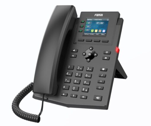 Fanvil X303W Enterprise IP Phone, 2.4-inch Color Screen, 4 SIP Lines, 6-party conferencing, HD audio, Built-in 2.4GHz  5GHz Wi-Fi, External PS - Image 2