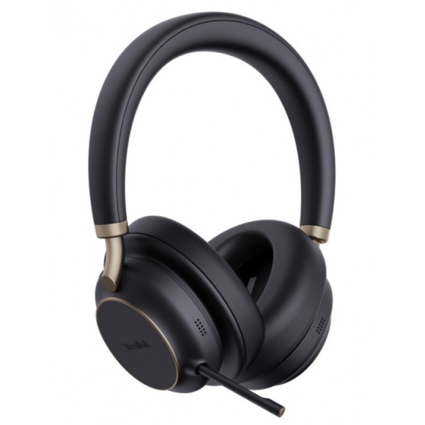 Yealink BH76Plus Bluetooth Stereo Headset, Microsoft Teams, ANC, USB-A, Retractable Microphone, 35 Hours battery life, Over-EarOn-ear | BH76 Plus Teams Black USB-A