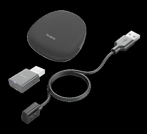 Yealink Portable Accessory Kit for WH62/66, Carry Case, Charging Cable, WDD60 DECT Dongle, Make DECT Headset Your Hybrid Work Booster