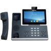 Yealink T58WP-C 16 Line IP HD Android Phone with HD Camera, BT Handset, touch screen, HD voice, Dual Gig Ports, Built-in Bluetooth Wifi, USB 2.0