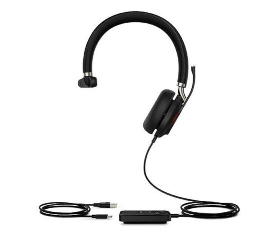 Yealink UH38 Mono USB and Bluetooth Headset,USB-A, UC Call Controller, Dual Noise-Canceling Mics, Busy Light, Microsoft Teams  UC Certified