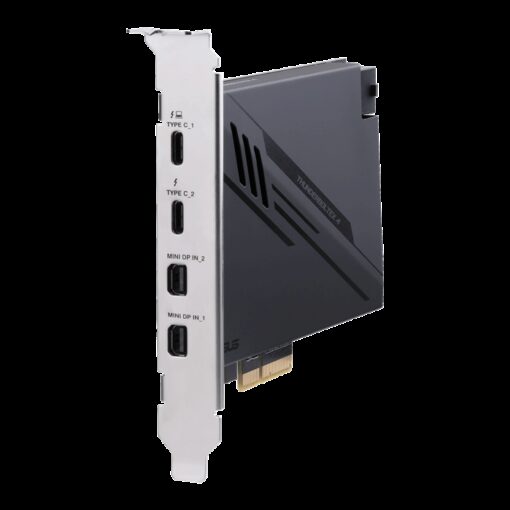 ASUS THUNDERBOLTEX 4 Expansion Card, Dual Thunderbolt, 40 Gbps Bi-Directional, 4xUSB-C, 1xDP, 4xPCIE3.0 - Image 3