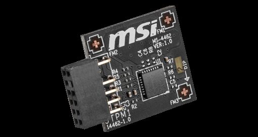MSI TPM 2.0 Module (MS-4462) SPI Interface, 12-1 Pin, Supports MSI Intel 400 Series Motherboards and MSI AMD 500 Series Motherboards