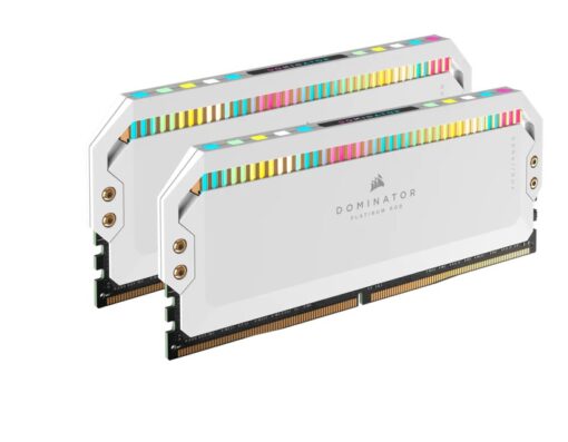 Corsair Dominator Platinum RGB 64GB (2x32GB) DDR5 UDIMM 5200Mhz C40 1.25V White Desktop PC Gaming Memory - Image 3