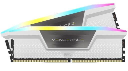 Corsair Vengeance RGB 32GB (2x16GB) DDR5 UDIMM 6000MHz C40 1.35V Desktop Gaming Memory White - Image 2