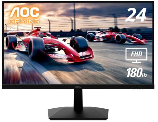 AOC 23.8' 24G15N 180hz, 1ms, FHD 1080,  HDR Mode, AdaptiveSync VA, 300 Cd/m2, HDMI 2.0, Display Port 1.4. Gaming Monitor