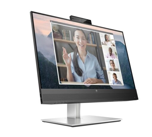 HP E24MV G4 23.8'/24' FHD Conferencing Monitor 1920x1080 16:9 5ms Height Adjustable Tilt Swivel Pivot Webcam Speakers 4xUSB Hub VGA DP HDMI VESA 3yrs - Image 2