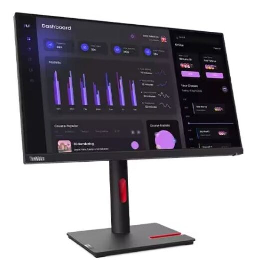 LENOVO ThinkVision T24I-30 23.8'/24' 60Hz FHD Monitor 1920x1080 16:9 Anti-Glare Height Adjustable Titl Swivel Pivot 4xUSB3.2 Hub VGA DP HDMI Audio 3yr - Image 2