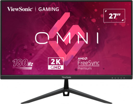 ViewSonic VX2728-2K 27' 2K QHD 2560 x 1440, 0.5ms, 180hz Super Clear IPS, HDR10, DP, HDMI, Adaptive Sync, VESA, Speakers Office  Gaming Monitor