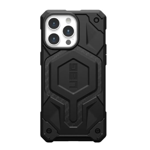 UAG Monarch Pro MagSafe Apple iPhone 15 Pro Max (6.7') Rugged Case - Carbon Fiber (114222114242), 25ft. Drop Protection (7.6M), 10 Years Warranty