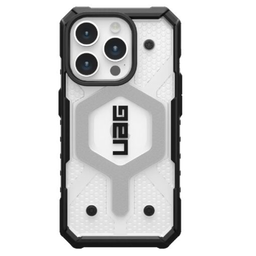 UAG Pathfinder MagSafe Apple iPhone 15 Pro (6.1') Rugged Case - Ice (114281114343), 18ft. Drop Protection (5.4M), Tactical Grip, 10 Years Warranty