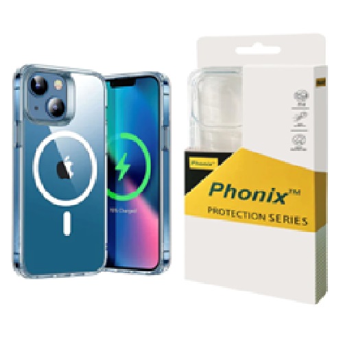 Phonix Apple iPhone 17e / iPhone 16e / iPhone15 / iPhone 14 / iPhone 13 (6.1') Clear Rock Shockproof Case With MagSafe - Ultra-thin,10 Years Warranty | 6976552040242