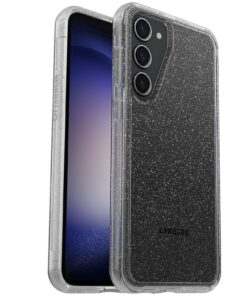 OtterBox Symmetry Clear Samsung Galaxy S23+ 5G (6.6') Case Stardust (Clear Glitter) - (77-91205), DROP+ 3X Military Standard, 7 Years Warranty