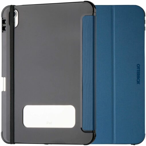 OtterBox React Folio Apple iPad (10.9') (10th Gen) Case Blue ProPack - (77-92192), DROP+ Military Standard, Pencil Holder, 7 Years Warranty