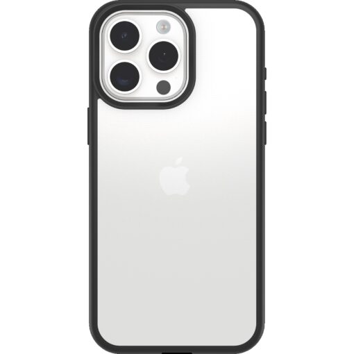 OtterBox React Apple iPhone 15 Pro Max (6.7') Case Black Crystal (Clear/Black) - (77-92783), Antimicrobial,DROP+ Military Standard, 7 Years Warranty - Image 2
