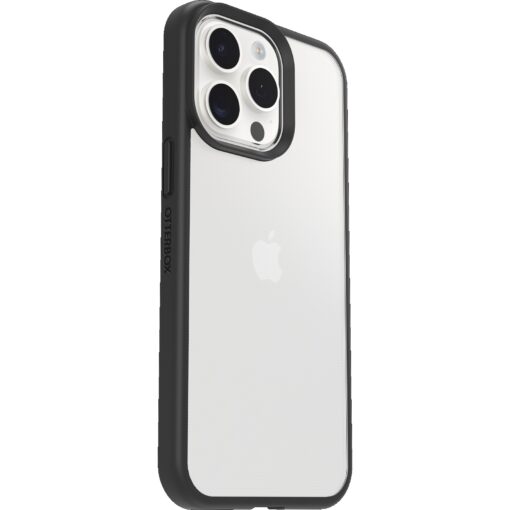 OtterBox React Apple iPhone 15 Pro Max (6.7') Case Black Crystal (Clear/Black) - (77-92783), Antimicrobial,DROP+ Military Standard, 7 Years Warranty - Image 4