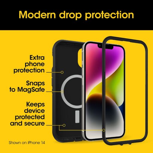 OtterBox Defender XT MagSafe Apple iPhone 15 Pro Max (6.7') Case Black - (77-92966), DROP+ 5X Military Standard, Multi-Layer, Rugged,7 Years Warranty - Image 4