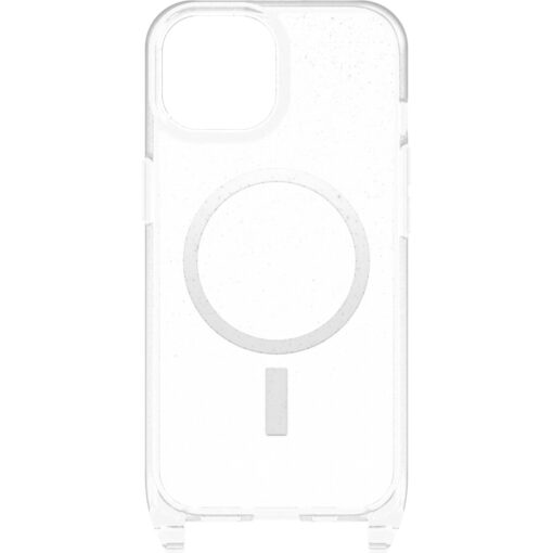 OtterBox React Necklace MagSafe Apple iPhone 15 (6.1') Case Stardust (Clear Glitter) - (77-93595), DROP+ Military Standard,7 Years Warranty - Image 3