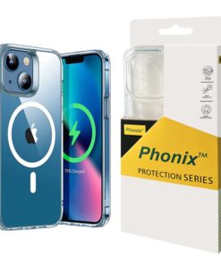 Phonix Apple iPhone 13 Pro Max Clear Rock Hard Case with MagSafe - Ultra-thin, lightweight, Non-slip, Shockproof, Strong and durable Materials