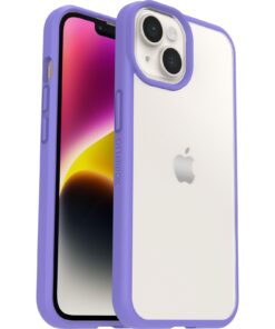 OtterBox React Apple iPhone 14 Case Purplexing (Purple) - (77-88886), DROP+ Military Standard, Hard Case, Soft Grip, Ultra-Slim, 7 Years Warranty