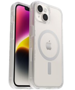 OtterBox Symmetry+ Clear MagSafe Apple iPhone 14 / iPhone 13 Case Clear - (77-8928), DROP+ 3X Military Standard, Ultra-Sleek, 7 Years Warranty
