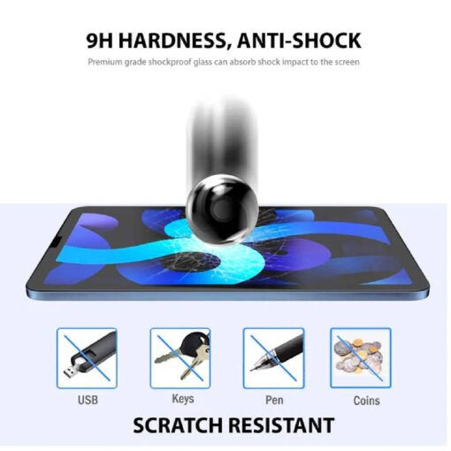 USP Apple iPad Air (10.9') (5th/4th Gen) / iPad Pro (11') (4th/3rd Gen) Tempered Glass Screen Protector : Full Coverage, 9H Hardness, Bubble-free - Image 4