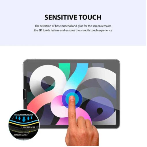 USP Apple iPad Air (10.9') (5th/4th Gen) / iPad Pro (11') (4th/3rd Gen) Tempered Glass Screen Protector : Full Coverage, 9H Hardness, Bubble-free - Image 5