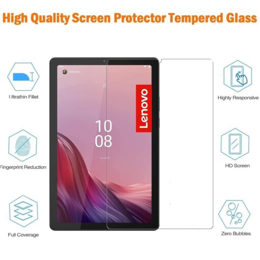 Pisen Lenovo Tab M11 (11') Premium Tempered Glass Screen Protector - Anti-Glare, Durable, Scratch Resistant,Dust Repelling,Ultra Clear - Image 2