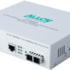 Alloy POE3000LC 10/100/1000Base-T PoE+ RJ-45 to 1000Base-SX Multimode (LC) Converter. Wavelength: 850nm. Max. range 550m