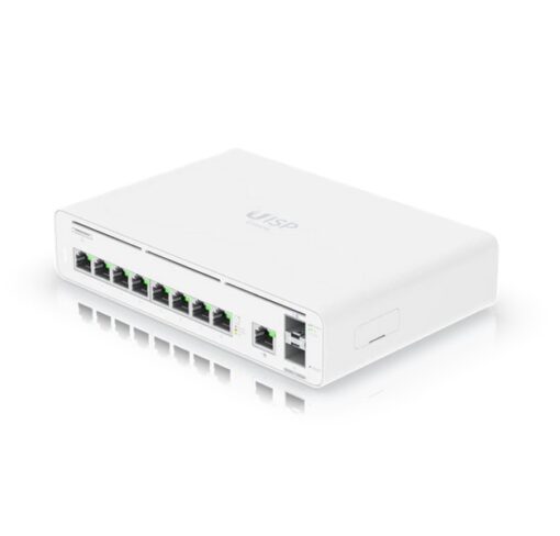 Ubiquiti UISP Host Console,Integrated Switch  Multi-gigabit Ethernet Gateway, (9) GbE RJ45 ports, (2) 10G SFP+ ports, Up 8,500 Mbps,  2Yr Warr