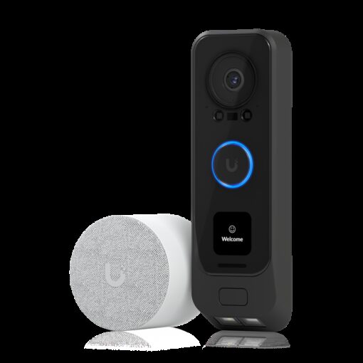 Ubiquiti UniFi Protect G4 Doorbell Pro PoE Kit,5MP CMOS Camera,Night Mode IR Up To 20ft, PoE Power, Includes PoE Chime, WeatherProof IPX4, 2Yr Warr