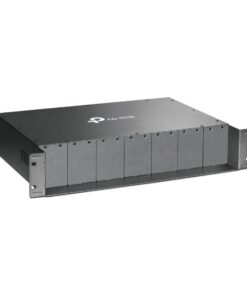 TP-Link MC1400 19' 2U Rackmount Chassis for 14-Slot Media Converters, Redundant Power Supply, Hot-Swappable, Mounted,Two Cooling Fans