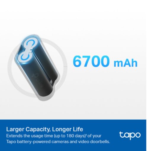 TP-Link Tapo A100 Battery Pack 6700mAh Compatible With Tapo Cameras  Video Doorbells (C420/C400/D230) - Image 3