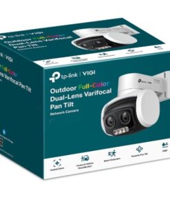 TP-Link VIGI 4MP C540V Outdoor Full-Color Dual-Lens Varifocal Pan Tilt Network Camera,Two-Way Audio, Smart Detection 3YW